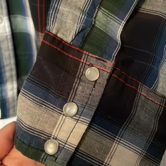 New Plus Size Women's Long Sleeves Bit & Bridle Plaid Button Down Shirt Size 2X - Picture 9 of 9